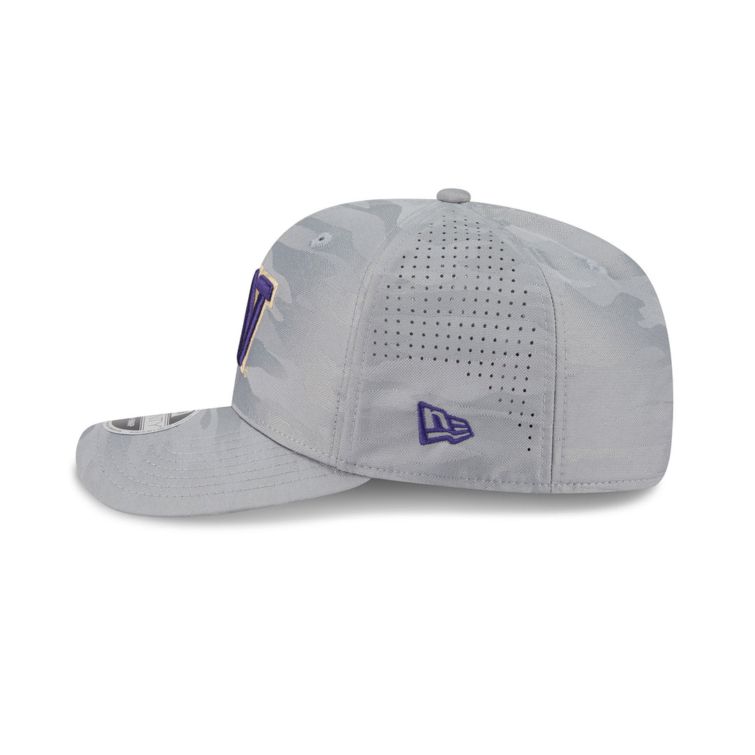 New Era Camo Gray Washington Huskies 9Seventy PERF Stretch Snap Adjustable Hat