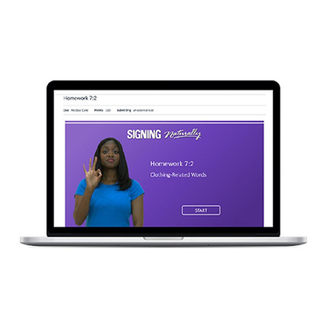 Signing Naturally Units 7-12 Interactive Online Student Materials 2020 (12 months)
