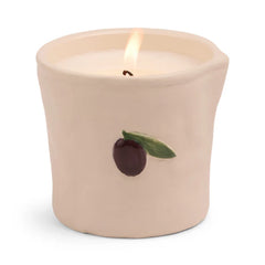 Paddywax Bistro Olive White Ceramic Candle 8oz Hover