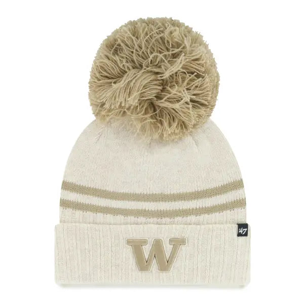 47 Brand Women's Latte Cuff Pom Beanie