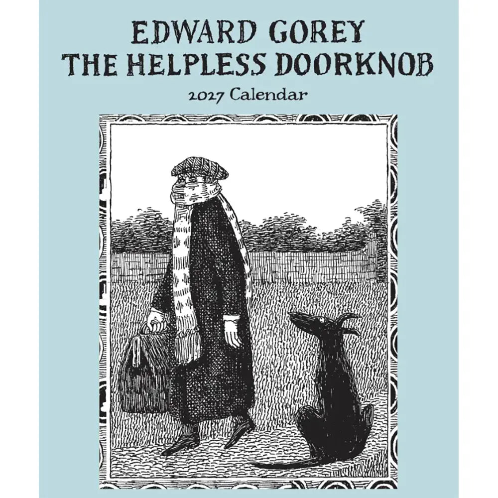 Edward Gorey The Helpless Doorknob 2027 Mini Wall Calendar