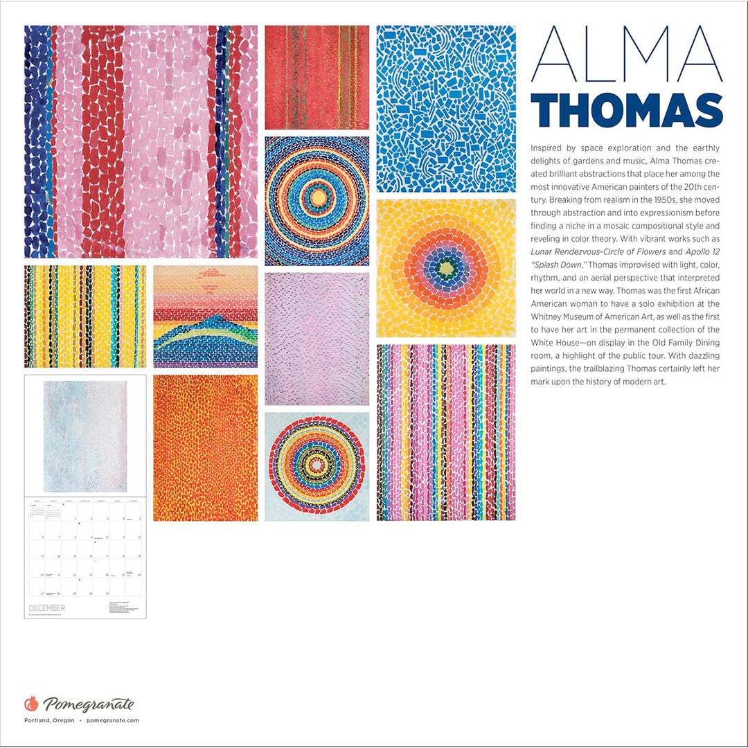 Alma Thomas 2026 Wall Calendar