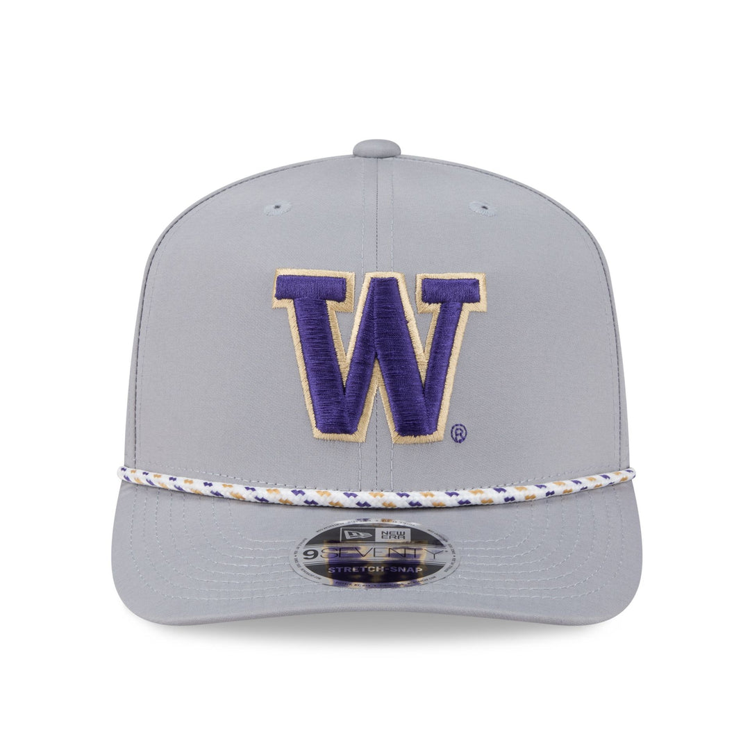 New Era Gray Washington Huskies 9Seventy Sport Stretch Snap Adjustable Hat