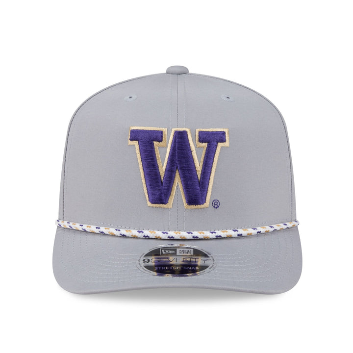 New Era Gray Washington Huskies 9Seventy Sport Stretch Snap Adjustable Hat
