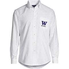 Lands' End Men's UW Bothell Long Sleeve Button Down Oxford Shirt