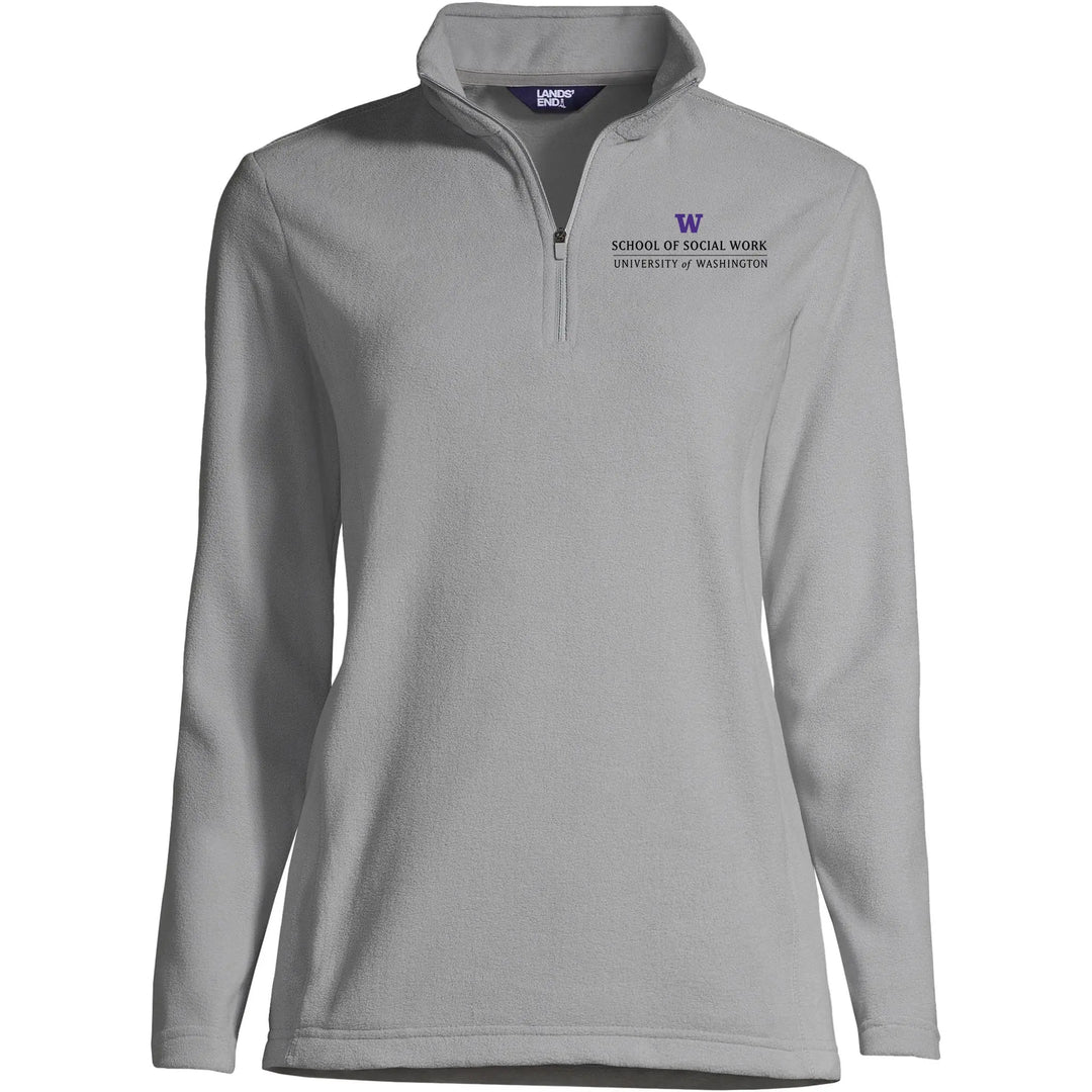 Lands' End Women's UW School of Social Work Thermacheck Fleece Quarter Zip