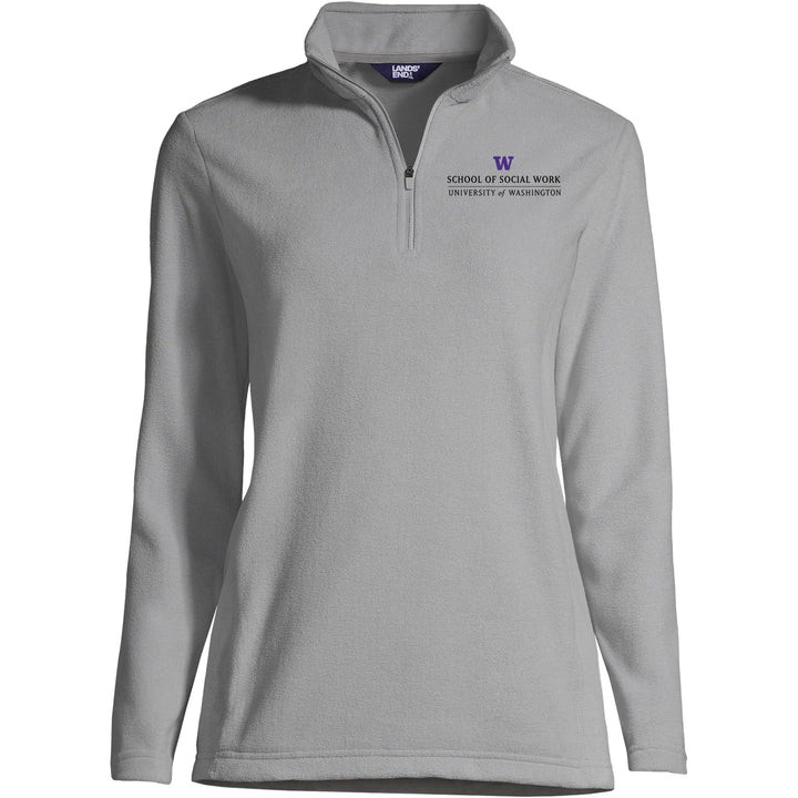 Lands' End Women's UW School of Social Work Thermacheck Fleece Quarter Zip