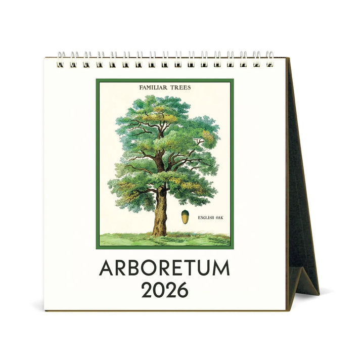 Cavallini Arboretum 2026 Desk Calendar