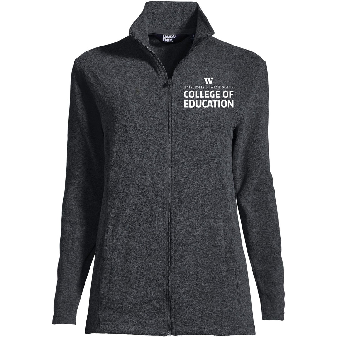 Lands' End Women's UW College of Education ThermaCheck Fleece Full Zip