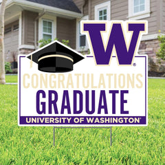 DROP SHIP CDI Congratulations Graduate W U of W Yard Sign