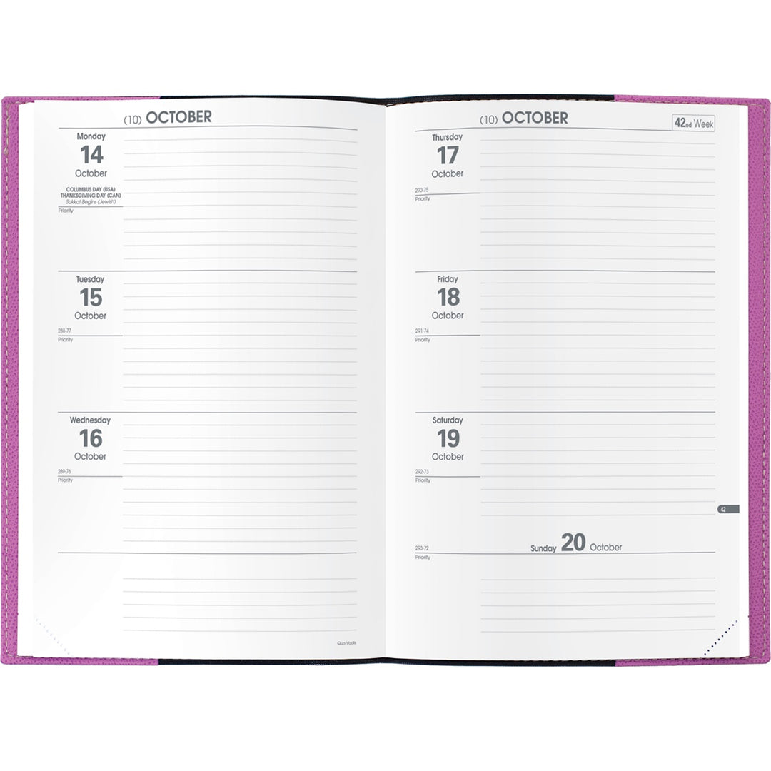 Quo Vadis Texas Scholar 2025-2026 Weekly Academic Planner