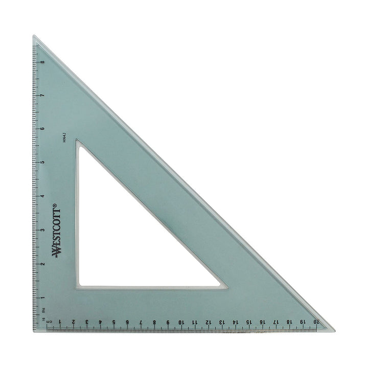 Westcott 45/90 Beveled Edge Calibrated 8" Triangle