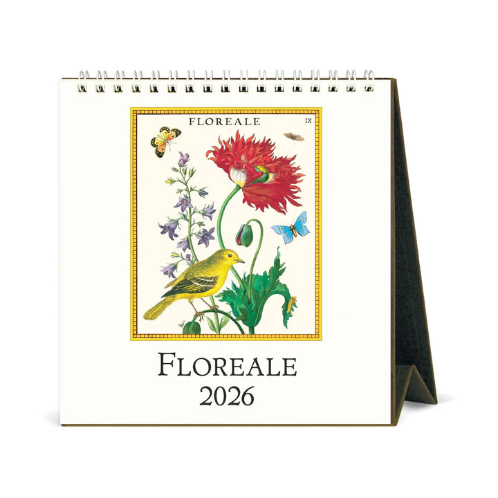 Cavallini Floreale 2026 Desk Calendar