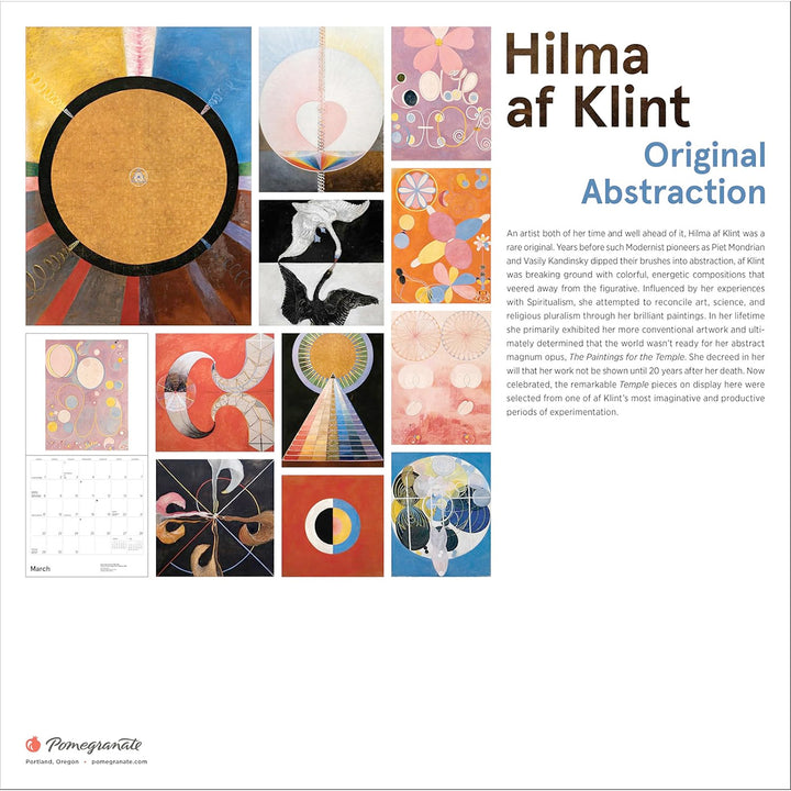 Hilma af Klint: Original Abstraction 2026 Wall Calendar