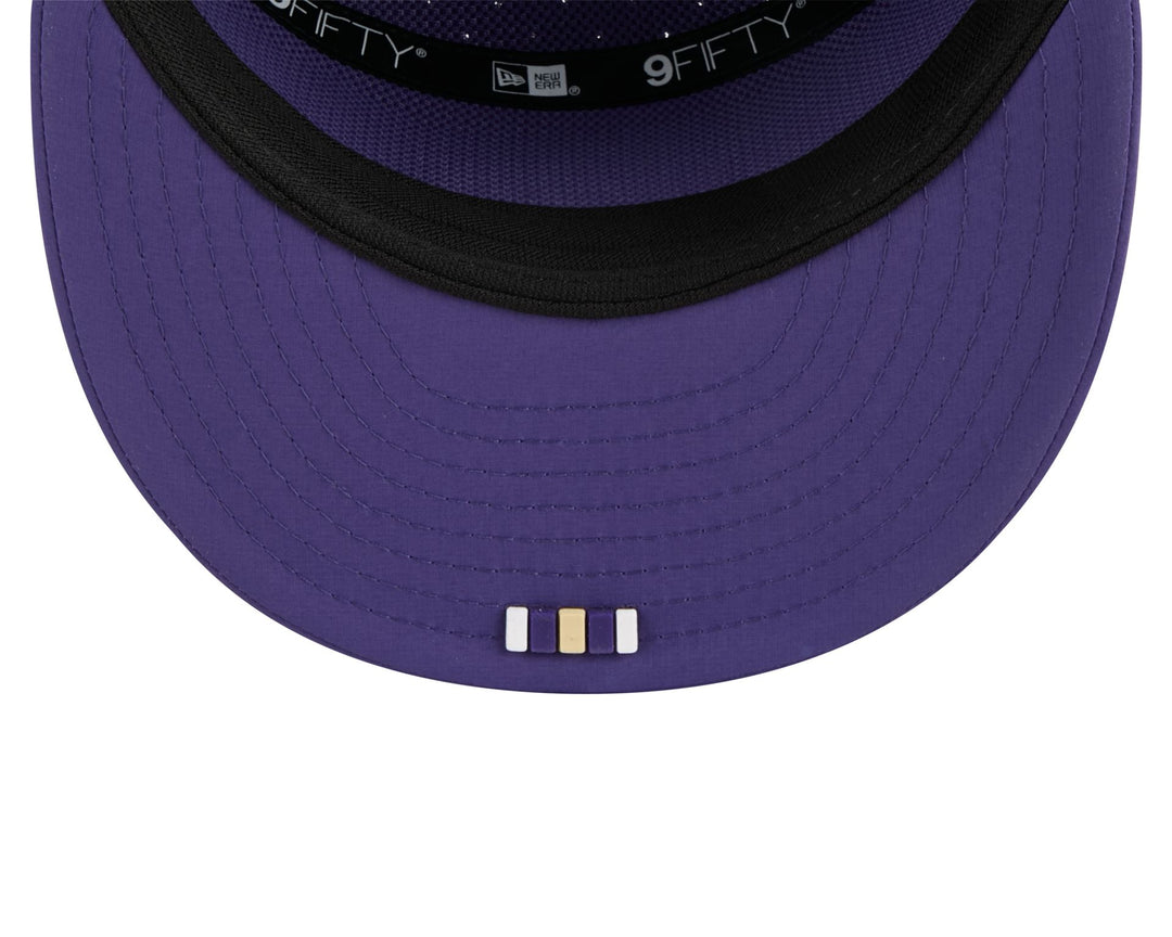 New Era 2025 Sideilne Purple 950 Split Panel Silicone Patch Adjustable Hat