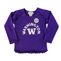 Third Street  Long Sleeve Spandex Ruffle Raglan Tee thumbnail