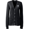 Lands' End Women's UW Bothell School of Business Cotton Modal Long Sleeve V-neck Cardigan Sweater thumbnail