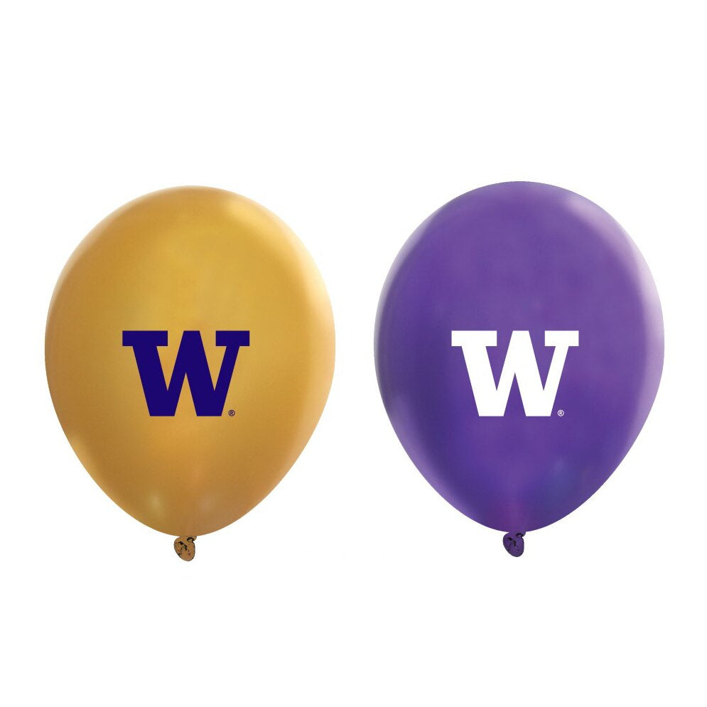 Neil Purple Gold W Latex Balloons 10pk