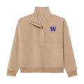 League Women's Embroidered W Corduroy Half Zip thumbnail