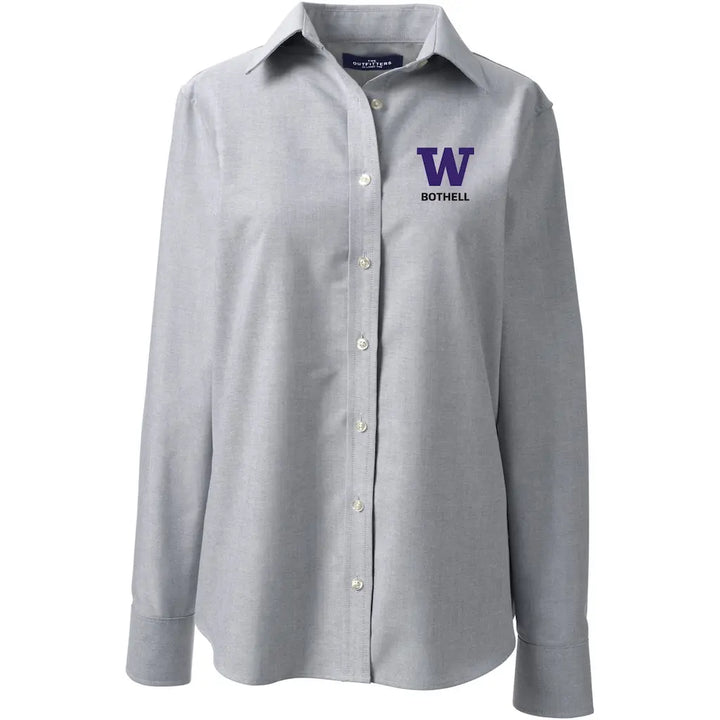 Lands' End Women's UW Bothell Long Sleeve Oxford Shirt