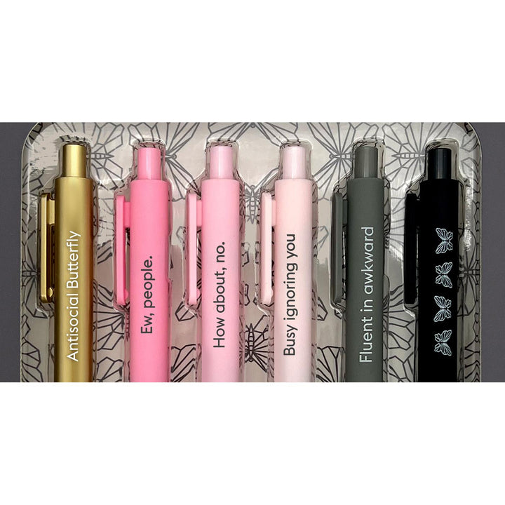 SNIFTY Antisocial Butterfly Pen Set