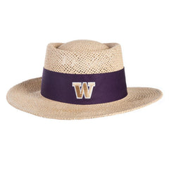 Logofit Birch Washington Huskies Tournament Straw Gambler Sun Hat Hover