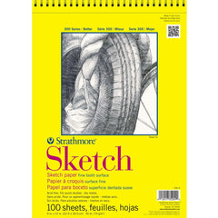 Photo of Strathmore 300 9" x 12" Spiral Bound Sketch Pad.