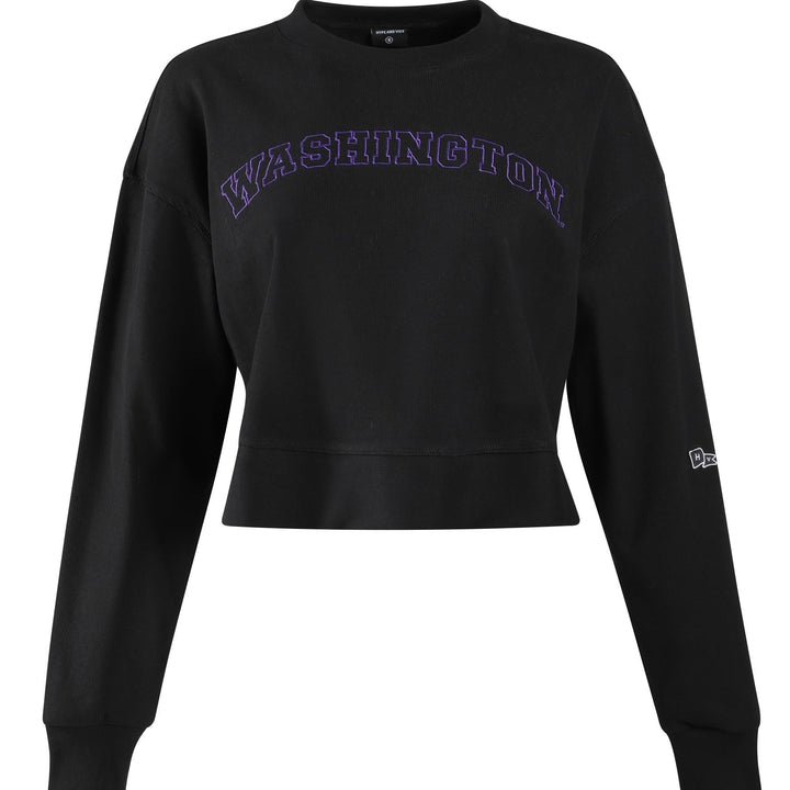 Hype and Vice Women's Embroidered Washington Homecoming Crewneck