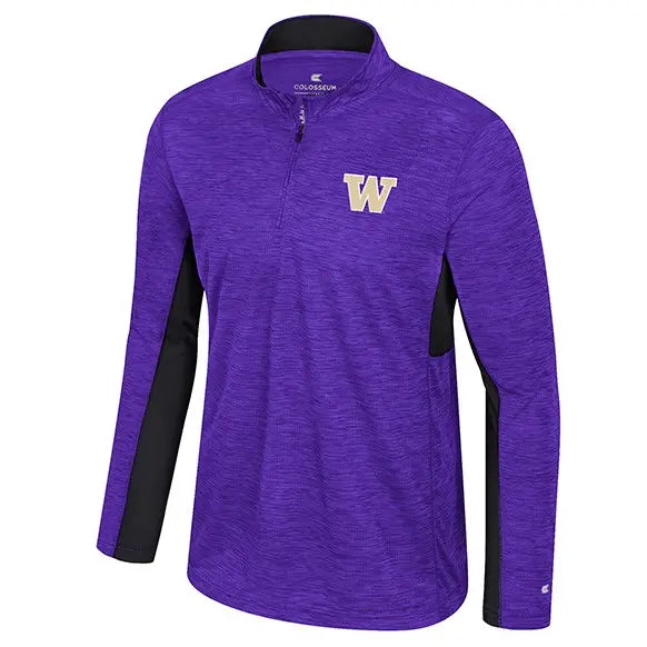 Colosseum Men's Washington Huskies FW25 Micro Mesh Quarter Zip Windshirt
