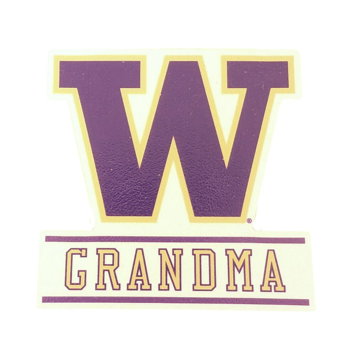 SDS Purple W Grandma Rugged Sticker 3.5"