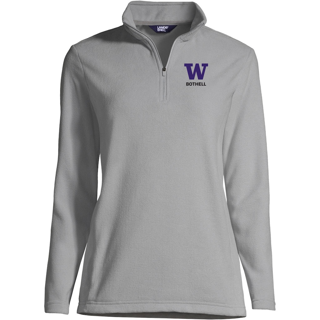Lands' End Women's UW Bothell Thermacheck Fleece Quarter Zip