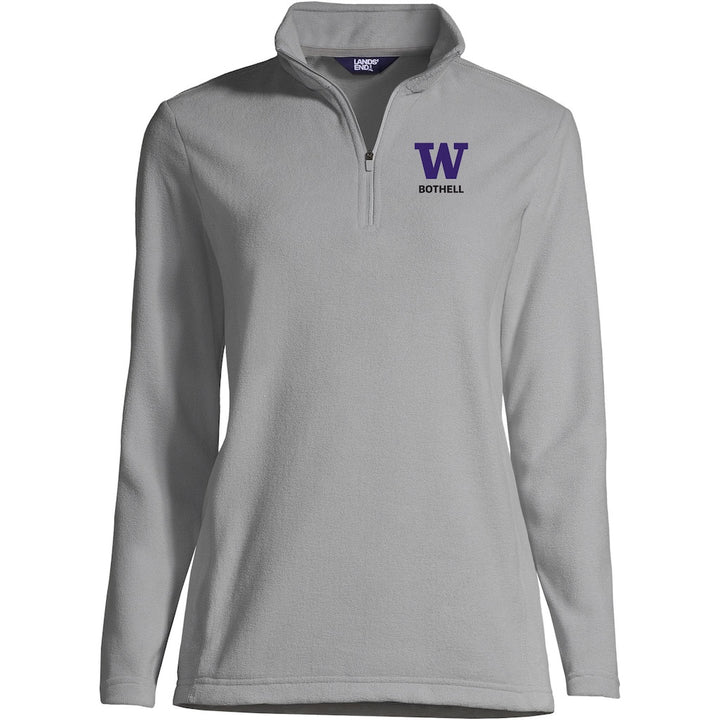 Lands' End Women's UW Bothell Thermacheck Fleece Quarter Zip