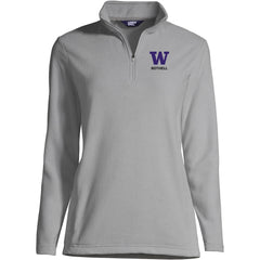 Lands' End Women's UW Bothell Thermacheck Fleece Quarter Zip