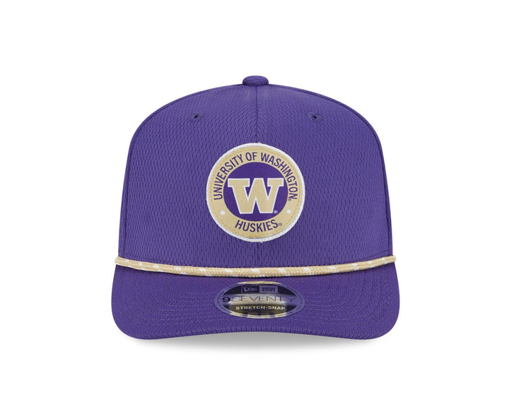 New Era Purple 9Seventy Circle Rope CFB Sideline Stretch Snap Adjustable Hat