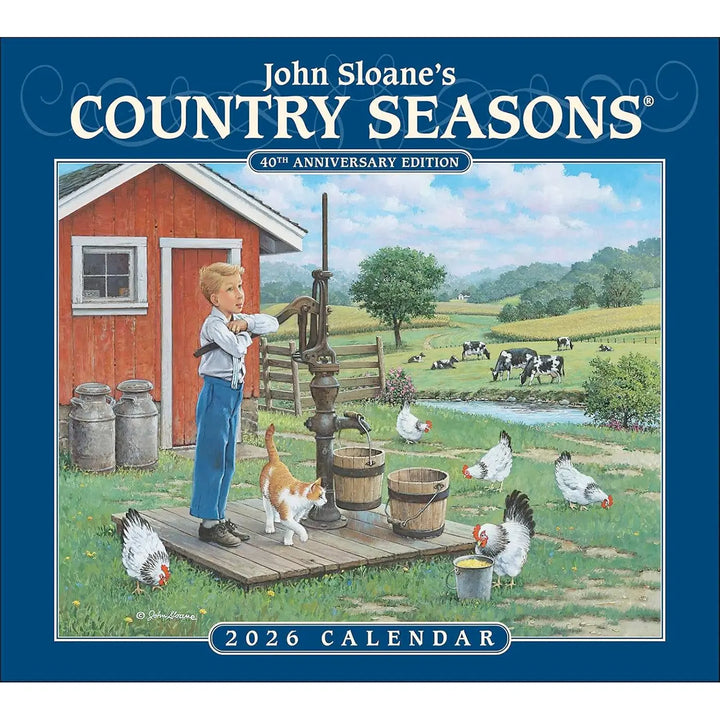John Sloane's Country Seasons 2026 Deluxe Wall Calendar