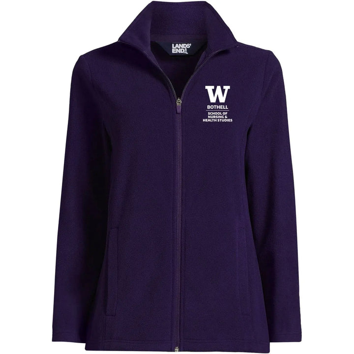 Lands' End Women's UW Bothell Nursing & Health Studies Thermacheck Fleece Full Zip