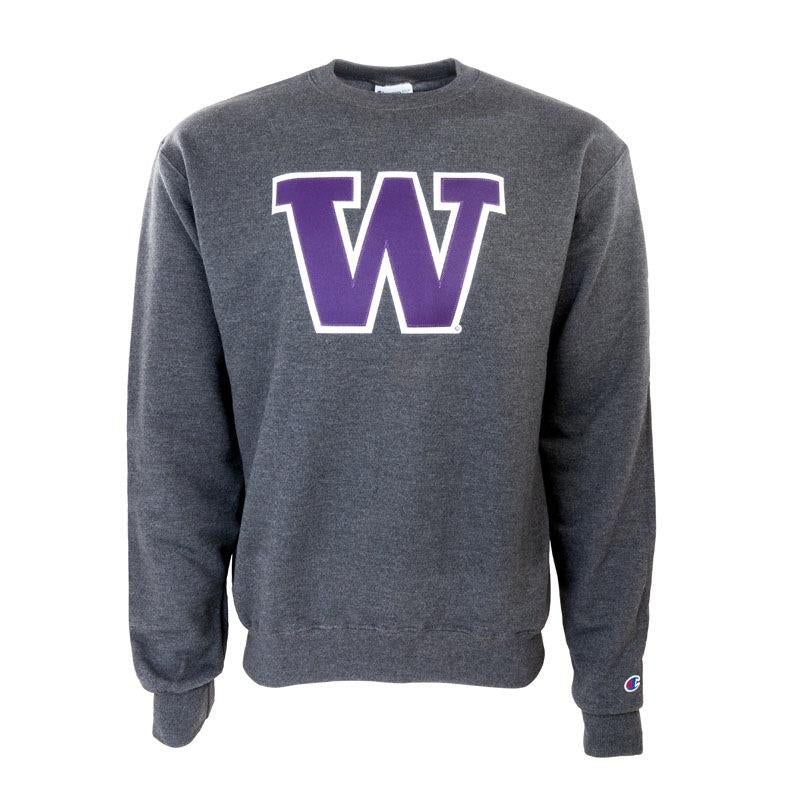 Champion Unisex Big W Twill Crewneck Sweatshirt