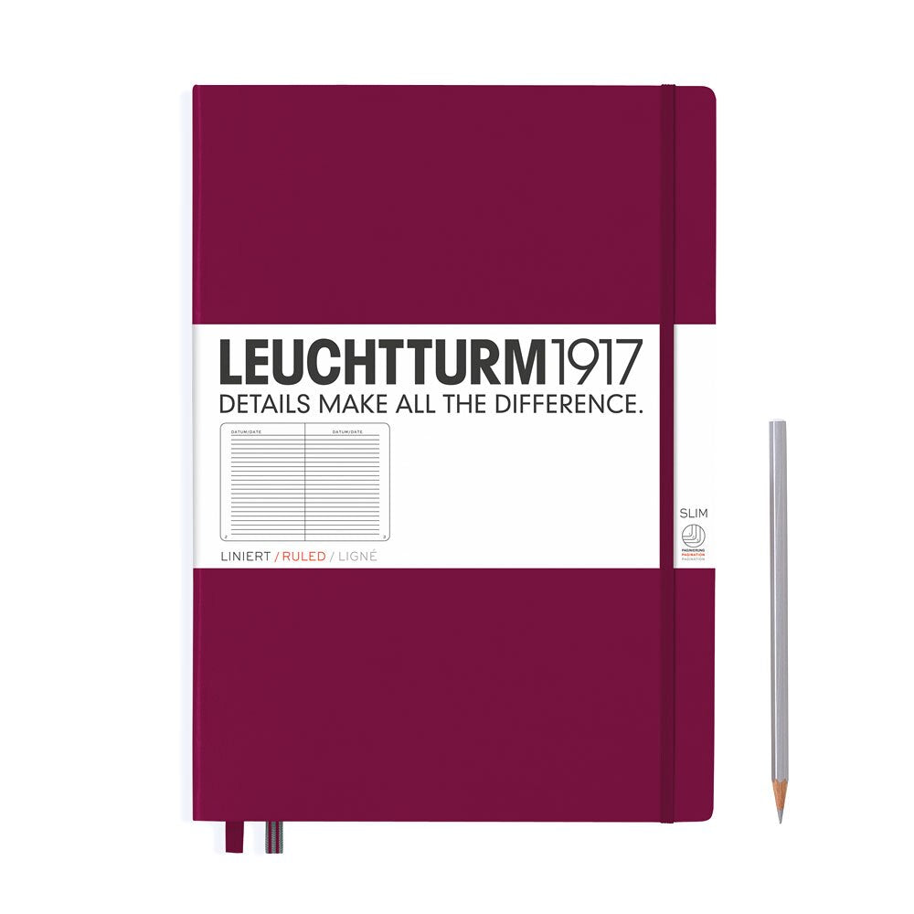 Leuchtturm 1917 Master Slim A4+ Hardcover Notebook 121ct