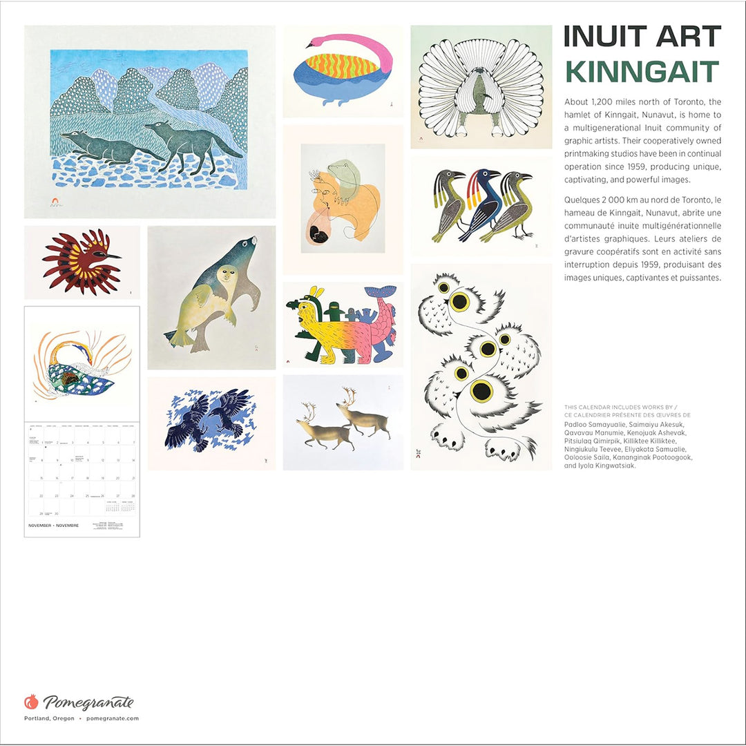 Inuit Art: Kinngait 2026 Wall Calendar