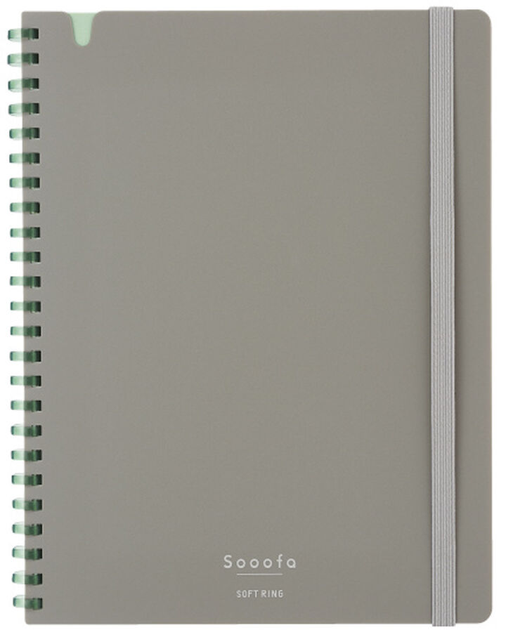 Kokuyo Sooofa 4mm A5 Grid Soft Ring Notebook