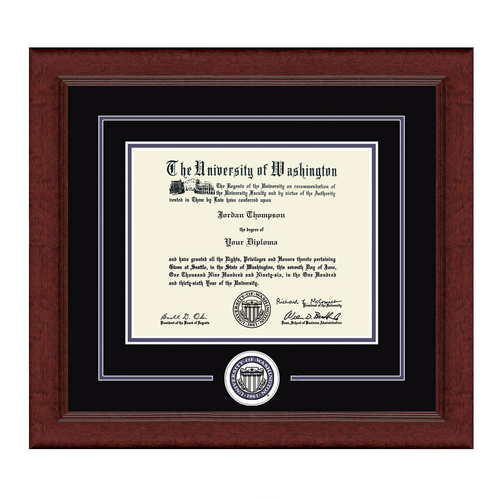 CH Black Purple Seal Lasting Memories Sierra Diploma Frame
