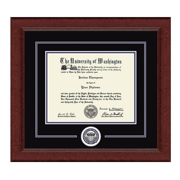 CH Black Purple Seal Lasting Memories Sierra Diploma Frame