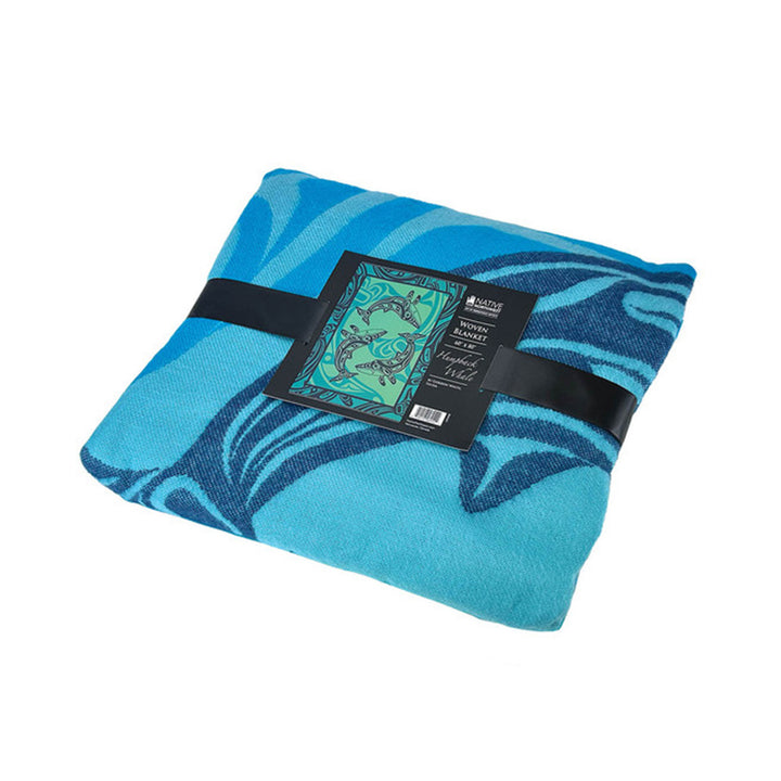 Native Northwest Humpback Whale Woven Blanket