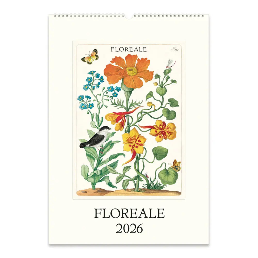 Cavallini Floreale 2026 Wall Calendar