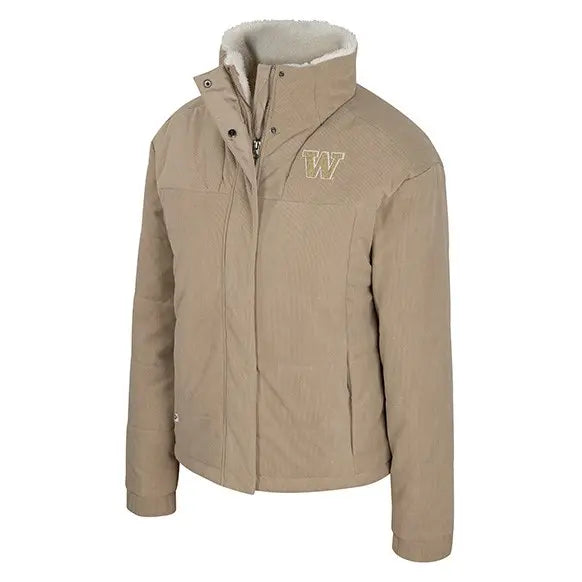 Colosseum Women's Washington Huskies FW25 Corduroy Puffer Jacket