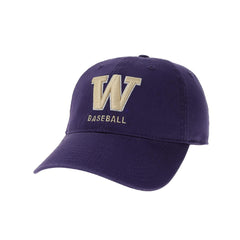 Photo of Legacy Unisex Purple W Baseball Relaxed Twill Adjustable Hat.