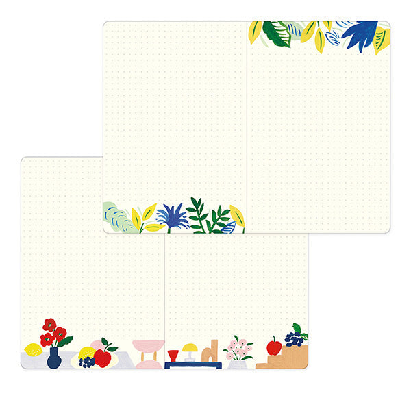 Yuru Log Motif Textile A B6 Notebook