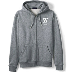 Photo of Lands' End Unisex UW Bothell School of Business Full Zip Hoodie Sweatshirt.