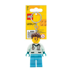 Photo of LEGO Minifigures Male Nurse Keychain Light.