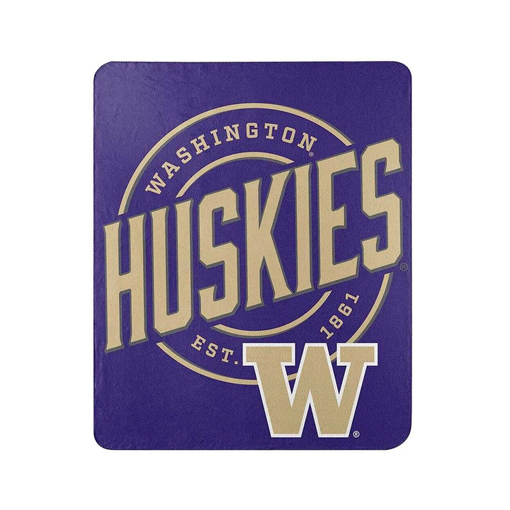Northwest Purple WA Huskies Campaign Fleece Throw Blanket 50" x 60"